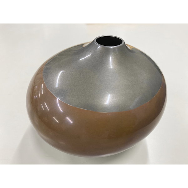 燕鎚起銅器 接合せ壺